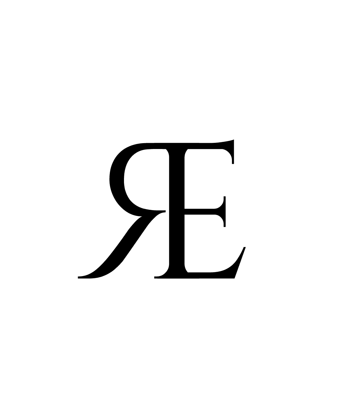 Logotipo Ruptture – monograma RE