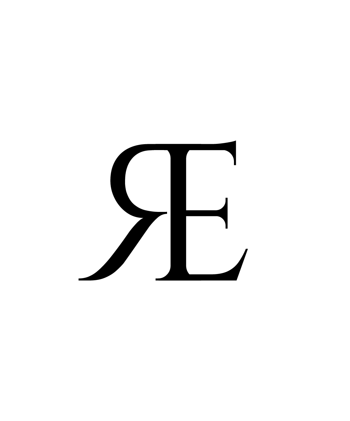 Logotipo Ruptture – monograma RE