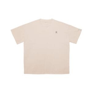 Plano frontal de la camiseta First Rule Tee WORKSHIFT, destacando la integración tecnológica que hace de RUPTTURE líder en marcas de ropa con codigo qr.